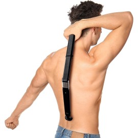 Chargeworx Rechargeable Electric Back Shaver and Hair Trimmer for Men Body Groomer with Extendable Back Blade Electric Razor for Hard to Reach Areas Back Shavers and Manscaping Tool for Men