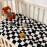 Yurhap Checkered Baby Blanket Fleece Baby Blankets for Boys Girls, Ultra Soft Cozy Fluffy Infant Toddler Newborn Receiving Blankets for Crib Stroller, 30\'\'x40\'\', Black