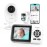 Simyke Smart Video Baby Monitor with Camera and Audio,Dual Mode,WiFi On/Off Switch,2.8inch Display,App,1080p Camera,1500ft Long Range,Night Vision,Feeding Clock,Temperature Detection,2-Way Talk