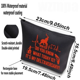 WZMPA Sorority Paraphernalia It\'s My Deltaversary Sorority Make up Bag Greek Sorority Gift Sorority Sisters Paraphernalia (Deltaversary-BL)