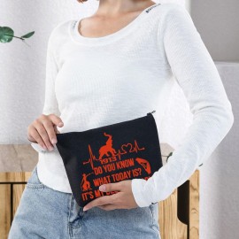 WZMPA Sorority Paraphernalia It\'s My Deltaversary Sorority Make up Bag Greek Sorority Gift Sorority Sisters Paraphernalia (Deltaversary-BL)