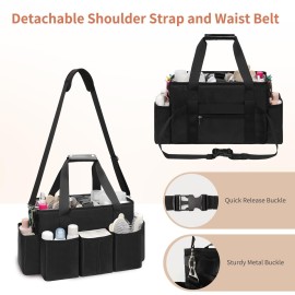 onemoky Hairstylist Traveling Bag, Extra Large Hair Tools Travel Bag, Hair Tool Organizer with Adjustable Dividers and Multi Pockets, Professional Makeup Artist Bag, Hairstylist Must Have