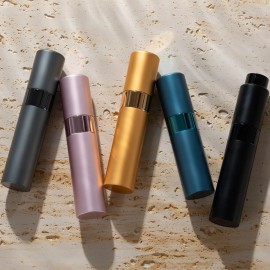 Lulupack Perfume Atomizer Refillable Travel Bottle: Cologne Portable Sprayer for Men - Mini Spray Empty for Refill - 1oz Large Size Grey