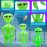 9 Pcs 67 inch 35 Inch 18 Inch Jumbo Inflate Alien Giant Blow Up Green Blue Purple Alien Toy for Halloween Alien Theme Party Suppies, 3 Size (Color set 2)