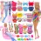 20 PCS Doll Clothes Swimwear Beach Bathing Set Including 5 Bikini Swimsuit, Coat, Mermaid Dress, 5 Shoes, 3 Slippers, Swimming Ring Float, Drinks and Sunglasses Accessories for 11.5 inch Girl Doll