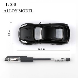 1/36 Scale Nissan GTR Diecast Model Cars,Pull Back Vehicles Nissan GTR R35 Toy Cars,Cars Gifts for Boys Girls Matte Black