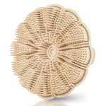 MTDLYICE Silicone Body Scrubber, Shower Brush Exfoliating Skin Silicone Scrubber, Foaming Deep Cleaning, Durable, Suitable for All Skin (White)