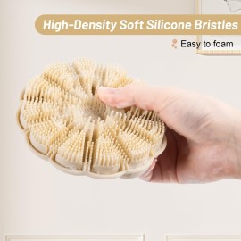 MTDLYICE Silicone Body Scrubber, Shower Brush Exfoliating Skin Silicone Scrubber, Foaming Deep Cleaning, Durable, Suitable for All Skin (White) MTDLYICE Silicone Body Scrubber, Shower Brush Exfoliating Skin Silicone Scrubber, Foaming Deep Cleaning, Durable, Suitable for All Skin (White)