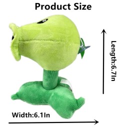 Suyudian 3 PCS PVZ Plant and Zombies Plush Plants Sets 1 2 Stuffed Soft Toys Classic Pea, Ice Pea, Fire Pea PVZ Figure Doll, Great Gifts for Boys and Girls
