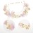 Vividsun Butterfly Headbands Flower Girl Hair Accessory with Pearls Butterfly Tiara for Christmas Birthday Cosplay Headpiece (Pink and gold)