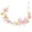 Vividsun Butterfly Headbands Flower Girl Hair Accessory with Pearls Butterfly Tiara for Christmas Birthday Cosplay Headpiece (Pink and gold)