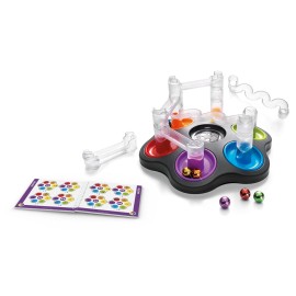 SmartGames Drop Zone Marble Run Logic Game with 80 Challenges for Ages 8 - Adult