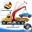 SpringFlower 15 Large Tow Truck Toy, Toy for 3 4 5 6 Years Old Boy Toddlers, Truck Vehicle Toy with Racing Car, Traffic Signs, Working Hook, Light Sound, Birthday Gifts for Boys & Girls