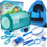 YOPINSAND Bug Catcher Kit & Outdoor Explorer Kit for Kids, 10 Pcs Bug Catching Kit with Toy Cage, Backpack, Flashlight, Manifying Glass, Toy Net, Outdoor Exploration Toys Gift for Boys Girls 3-12
