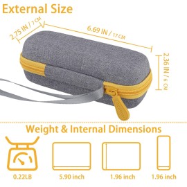 Aenllosi Hard Case Compatible with Microtouch Solo Titanium, Microtouch Beard & Body Razor Organizer (Case Only)