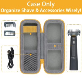 Aenllosi Hard Case Compatible with Microtouch Solo Titanium, Microtouch Beard & Body Razor Organizer (Case Only)