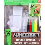 Tara Toys Minecraft Design A Vinyl DIY Coloring Craft for Kids with Washable Markers Decorate Your Own Minecraft Figure Creative Activity for Ages 4+
