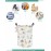 FANKANG Storage Basket, Nursery Hamper Canvas Laundry Basket Foldable with Waterproof PE Coating Large Storage Baskets for Kids Boys and Girls, Office, Bedroom, Clothes,Toys(Lovely Animals )