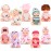 Hanaive 10 Pcs 4 Inch Mini Baby Dolls Lifelike Realistic Tiny Baby Dolls with Animal Clothes Cute Infant Figurine Gifts Set for Toddlers Girls Kids 3+ Graduation Birthday Easter(Cozy Style)