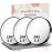 Magnifying Mirror, 10X & 20X & 30X Set, Magnified Mirrors 3.5 with Two Suction Cups, Travel Magnifying Mirror Set Comes with Portable Storage Bag, Compact Small Magnified Mirrors for Travel(Black)