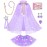 DOLNOW Light up Princess Dress up Clothes for Little Girl, Unicorn Princess Cape Princess Dresses Crown Toy for 3 4 5 6 Girls