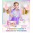 DOLNOW Light up Princess Dress up Clothes for Little Girl, Unicorn Princess Cape Princess Dresses Crown Toy for 3 4 5 6 Girls