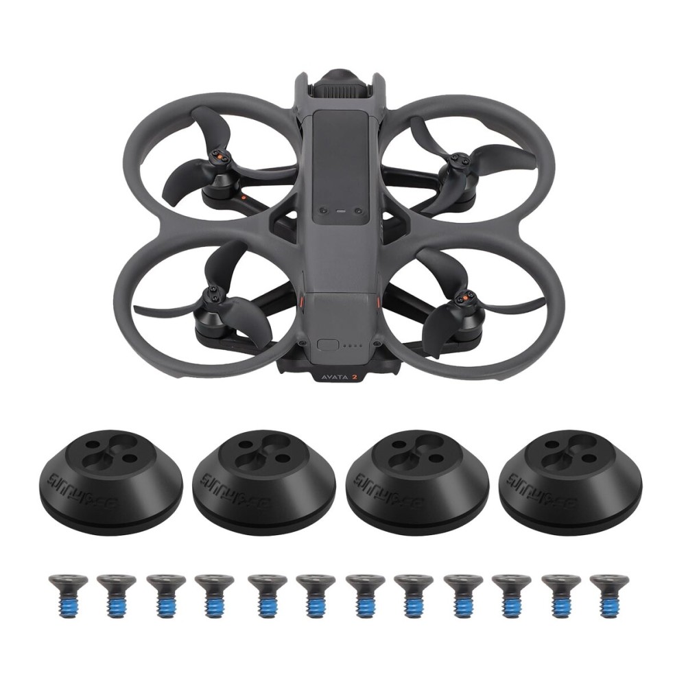 Motor Cover for DJI Avata 2, 4Pcs Aluminum Alloy Dustproof Waterproof Protective Motor Cover Cap for DJI Avata 2 Drone Motor Cover,for DJI Avata 2 Drone Accessories (Black)