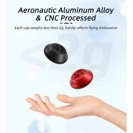 Motor Cover for DJI Avata 2, 4Pcs Aluminum Alloy Dustproof Waterproof Protective Motor Cover Cap for DJI Avata 2 Drone Motor Cover,for DJI Avata 2 Drone Accessories (Black)