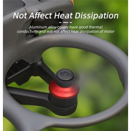 Motor Cover for DJI Avata 2, 4Pcs Aluminum Alloy Dustproof Waterproof Protective Motor Cover Cap for DJI Avata 2 Drone Motor Cover,for DJI Avata 2 Drone Accessories (Black)