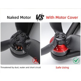 Motor Cover for DJI Avata 2, 4Pcs Aluminum Alloy Dustproof Waterproof Protective Motor Cover Cap for DJI Avata 2 Drone Motor Cover,for DJI Avata 2 Drone Accessories (Black)