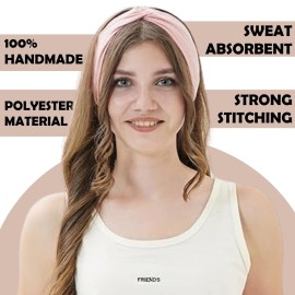 LOTUS78, Pack of 6 Wide Headbands for Women Non Slip, Fashionable Sports Hair Bands for Women\'s Hair, Soft Elastic Stretchy Head bands, Yoga Workout Headbands for Women Daily Fashion(Luxe) LOTUS78, Pack of 6 Wide Headbands for Women Non Slip, Fashionable Sports Hair Bands for Women\'s Hair, Soft Elastic Stretchy Head bands, Yoga Workout Headbands for Women Daily Fashion(Luxe)