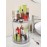 WNYT Makeup Organizer,360 Rotating Makeup Organizer, 2-Tier Round Rotating Skincare Organizer Countertop,Fits Bedroom, Bathroom, Vanity Shelf Countertop(Clear)