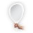 Zadro Salon Professional Extra Large Hand Mirror with Handle, 10 W x 19 L, Multi-Purpose Oval Handheld Mirror with New Distortion-Free Reflection (1, White, Large (Pack of 1))