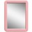 PTY Magnetic Real Glass Mirror for School or Gym Locker, 5 x 7 - Locker Accessory - Small Makeup Mirror for Fridge, Toolbox, Office Cabinet, Workshop (Cotton Candy)