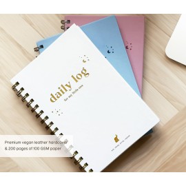 Bubbarino: Baby Daily Log Book, Track and Monitor Newborn Nursing, Sleep, Diaper and Milestones. Gift for new Parents, Grandparents, Babyshower, Nanny or Daycare - Hardcover leather A5 (Beige/Gold)