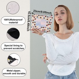 WZMPA Korean Band Makeup Bag Cartoon Lover Gift Korea Album Zipper Travel Bag Band Merchandise (Joshua)