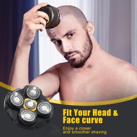 Shaver Replacement Heads Compatible with Microtouch Titanium Head Shaver, for Bald Men 3 Pack