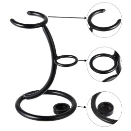 Chiclits Technology 2 in1 Holder for Men Shaving Tool Compact Curved Shaving Brush Manual Razor Stand Holders Beard Clean Shaver Stainless Steel