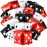 MiniInflat 18 Pcs Jumbo Dice Balloon Casino Theme Party Decor 4d Square Inflatable Dice Foil Casino Balloon for Game Night Las Vegas Birthday Graduation Prom Party Supply(Multicolor)