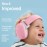 Alpine Muffy Baby Comfort - Protects Hearing for Babies and Toddlers - CE & ANSI Certified - Unique Headband for Safe fit & Comfort - Multi-adjustable for Ages 3-48 Months - 24dB Sound Reduction, Pink