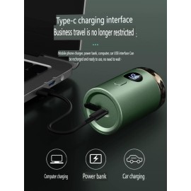 Electric Mini Razor Pockets Shaver for Men,Floating Big Shave Head Quick Shave, Waterproof IPX7 Mini Portable Shaver,USB C Charge LED Power Display Mini Trimmer, Great for Travel,Car,Home Use (Gray)