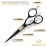 DEMAXA 5.5 Beard and Mustache Scissors Set with Beard Mustache Comb, Rust-Proof, Professionally Sharpened for Precision Trimming with Tweezers, Beard Scissors for Perfect Gift-Premium Black Scissors
