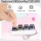 Keyboard Fidget Toy for Adults Keyboard Clicker with LED Light Keychain Fidget Stress Relief Sensory Toy