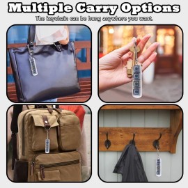 Keyboard Fidget Toy for Adults Keyboard Clicker with LED Light Keychain Fidget Stress Relief Sensory Toy