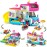 CUBIMANA 3-in-1 Cat Car Building Set, Girls Camper Van Building Block Sets, Ice Cream Truck City Bus Toys with Slide and Stickers, Gifts for Kids Girls Boys Age 6 7 8 9 10 11 12+ (494PCS)
