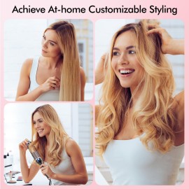 Betahouse Thermal Brush Curling Iron Brush, 1.5 Inch lonic Heated Round Brushes Hair Styling for Blowout Look, 5 Heat Temps for Volumizer Hair Curler, Dual Voltage Betahouse Thermal Brush Curling Iron Brush, 1.5 Inch lonic Heated Round Brushes Hair Styling for Blowout Look, 5 Heat Temps for Volumizer Hair Curler, Dual Voltage