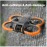 FSIDIWT Avata 2 Propeller Guard Protector, Anti-Collision Prop Bumper Silicone Protective Cover Ring for DJI Avata 2 Accessories (Orange)