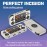 Compatible with RG35XX H Retro Handheld Game Console, Soft Silicone Protective Case for RG35XX H with Lanyard - White