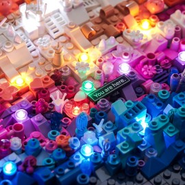 LocoLee RC LED Light Kit Compatible with Lego 31212 The Milky Way Galaxy (No Models) RC Creative Lighting Set Accessories Compatible with Lego The Milky Way Galaxy Set (RC Version Light Kit)