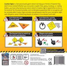 Wacky Wizard Games, Caution Signs: A Hilarious Quick-Sketch Party Game